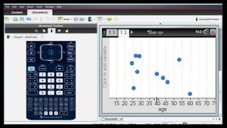 Finding Linear Regression Equation and Making Predictions TINspire [upl. by Aubrey]