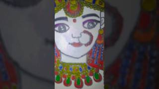 Girl drawing 💕 shorts  video  karva chauth special [upl. by Isidoro]