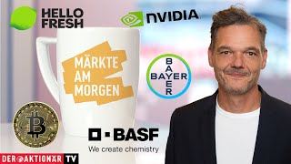 Märkte am Morgen Bitcoin Nvidia AMD Microsoft BASF HelloFresh Rheinmetall Telekom Bayer [upl. by Phaih]