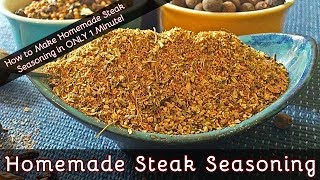 How to Make Steak Seasoning in ONLY 1 Minute  Fab Flavors For Your Home Cooked Steaks  180 [upl. by Terrie]