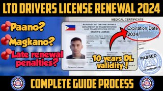 LTO DRIVERS LICENSE RENEWAL 2024  Complete guide process  step by step  motodave [upl. by Tchao634]