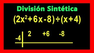 ✅👉 Division Sintetica de Polinomios [upl. by Iand]