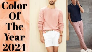 PANTONE Colour Of The Year 2024  Peach Fuzz Color For Men  by Look Stylish [upl. by Feinleib433]