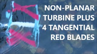 BEST EVER See under water action of nonplanar hydrokinetic turbines at slow flow tangential blades [upl. by Yroffej431]