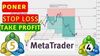 Como colocar STOP LOSS y TAKE PROFIT en METATRADER 5 [upl. by Ronoc]