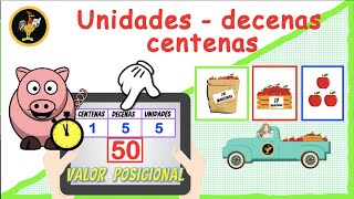 UNIDADES DECENAS Y CENTENAS 🌀 APRENDE FÁCIL CUÁNTO VALEN LOS NÚMEROS  EDUCACIÓN PRIMARIA [upl. by Yetnruoc42]