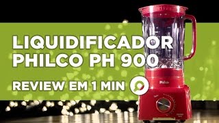 Liquidificador Philco PH 900  ANÁLISE  REVIEW EM 1 MINUTO  ZOOM [upl. by Boak]