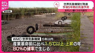 【世界の平均気温】5年後までに“史上最も暑かった去年”超える可能性高い 世界気象機関が予測発表 [upl. by Edgell404]