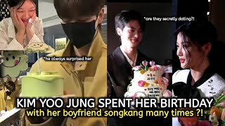 Kim yoo jung celebrates her birthday with Songkang many times  Another DATING PROOF [upl. by Dlawso]