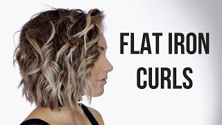 HOW TO 10 Easy Short HairStyles With Flat Iron Tutorial  Milabu [upl. by Joellyn]