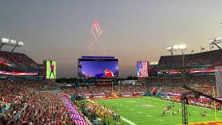 2021 Super Bowl LV National Anthem amp Flyover [upl. by Karylin]