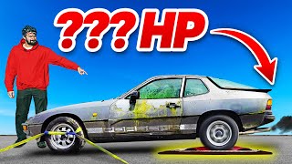 How Much Power Will Our Super Cheap Porsche 924 Make [upl. by Brent]