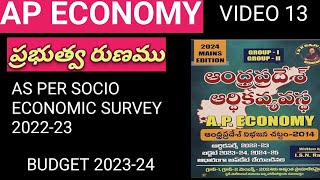 PUBLIC DEBTAP ECONOMYAPPSC GROUP 1234POLICESACHIVALAYAMALL APPSC EXAMSTELUGU [upl. by Tound]