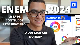 O que estudar para o Enem 2024 PDF Gratuito com a lista de conteúdos mais recorrentes  Cronograma [upl. by Katrinka618]