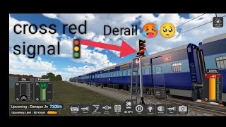 Train cross red signal 🚦Indian railway railworks simulatorgameplayindianrailwayrailworks [upl. by Aidam]