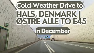 December Road Trip From Østre Alle to Hals Denmark  E45 amp Limfjord Tunnel in ColdWeather Drive [upl. by Massarelli669]