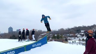 Underground Skier Actually lands a Worlds 1st [upl. by Pass]