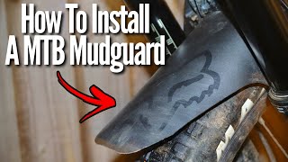 How To Install A Front MTB Mudguard EASILY [upl. by Vivica488]