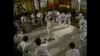 Donnie Yen  Fist Of Fury 1995 Bruce Lee Impersonator Fight Clip COMEDY [upl. by Doowyah]