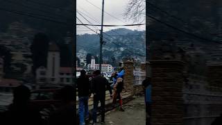 Nainital first snow fall in 2024  beautiful view ❤ nainital snow youtubeshorts viralvideo [upl. by Dnalkrik]