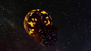 Large Asteroid Impact Simulation [upl. by Plotkin]