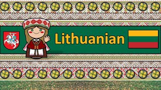 The Sound of the Lithuanian language Numbers Greetings Words amp UDHR [upl. by Azile]