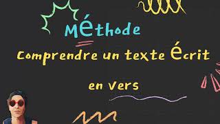 Comprendre un texte en vers [upl. by Callista]