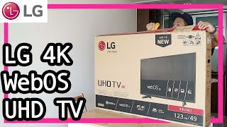 開箱實試 LG 4K WebOS 30 UHD TV 49UH6100 [upl. by Eirlav114]