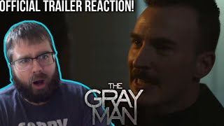 THE GRAY MAN  Official Trailer REACTION WHAT IS HAPPENING [upl. by Narrad129]