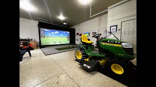 Ultimate Detached Garage Golf Simulator [upl. by Aierb]