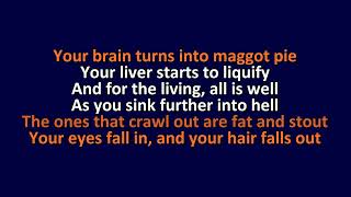 Rusty Cage  The Hearse Song  Karaoke Instrumental Lyrics  ObsKure [upl. by Carney600]