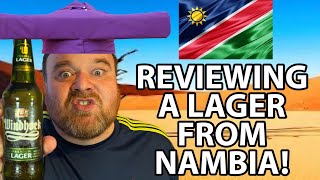 AFRICAN LAGER Windhoek Namibian Lager Review [upl. by Nitsud]