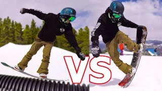 Rocker vs Camber Snowboard Test  Arbor Westmark [upl. by Swinton]