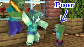 Whats Wrong With Baby Zombie   Sad Story  Minecraft Animation [upl. by Valerye897]