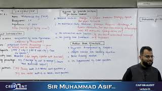 CAF 8 Sir Asif Lecture 01 [upl. by Niarbo]