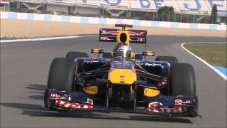 2011 Red Bull Racing F1RB7 Track FootageSebastian Vettel 1080p [upl. by Sirrah]