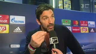 Le lacrime di Buffon dopo Real MadridJuventus 13 quotL arbitro non è un essere umanoquot [upl. by Esirahc]