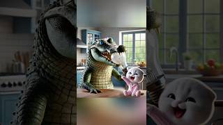 Cat cute Crocodile Becomes Decorative Lamp Monkey Snake Frog cat kucing funny [upl. by Leyes]