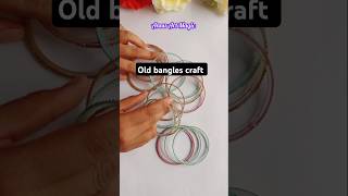 Old Bangles Craft😍✨ Diy Jwellery Organizerdiyshortsbanglescraftorganizer bestoutofwaste craft [upl. by Drusy]