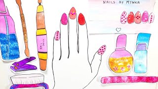 asmr doing your paper nails 💅💖 [upl. by Nollahp]