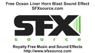 Free OCEAN LINER BLAST SOUND EFFECT from SFXsourcecom [upl. by Corette659]