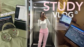 motivational uni study vlog 2023 ❤︎ study with me at pharmacy school kings college london UK student [upl. by Goeselt]