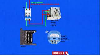 pt100 Temperature sensor connection with plc analog module  Electrical project [upl. by Lawlor136]