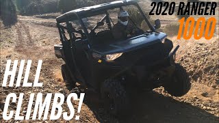 HILL CLIMBS  2020 Ranger Crew 1000 Premium Vid 14 [upl. by Haridan924]