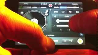 Djay iPhone app  Dubstep mix Skream  Silkie [upl. by Drawyah]