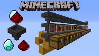 Trier automatiquement des items dans Minecraft  Minecraft tutoriel redstone [upl. by Arbuckle]