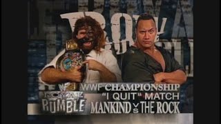 Mankind vs The Rock I Quit Match Royal Rumble 1999  WWE2k24 Gameplay [upl. by Siegfried]