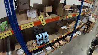 POV Day in the life 2 Ton reach truck operator Accessory order picking alone [upl. by Tully]