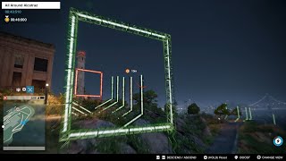 Watch Dogs 2  PS4  Drone Race  All Around Alcatraz  Gold Medal Blind Realistic Difficulty [upl. by Favien]