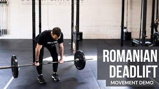 Romanian Deadlift Movement Demo [upl. by Marijn]